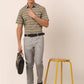 Indian Needle Men's Cotton Striped Half Sleeve Formal Shirts ( SF 816Brown )