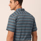 Indian Needle Men's Cotton Striped Half Sleeve Formal Shirts ( SF 816Grey )