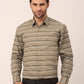 Indian Needle Men's  Cotton Striped Formal Shirts ( SF 820Brown )