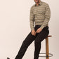 Indian Needle Men's  Cotton Striped Formal Shirts ( SF 820Brown )