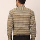 Indian Needle Men's  Cotton Striped Formal Shirts ( SF 820Brown )