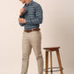 Indian Needle Men's  Cotton Striped Formal Shirts ( SF 820Grey )