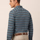 Indian Needle Men's  Cotton Striped Formal Shirts ( SF 820Grey )