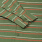Indian Needle Men's  Cotton Striped Formal Shirts ( SF 820Olive )