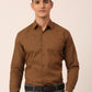 Indian Needle Men's  Cotton Printed Formal Shirts ( SF 821Beige )