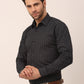 Indian Needle Men's  Cotton Printed Formal Shirts ( SF 821Black )