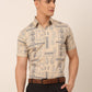 Indian Needle Men's Cotton Printed Formal Shirts