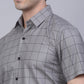 Indian Needle Men's Cotton Half Sleeve Checked Formal Shirts