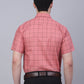 Indian Needle Men's Cotton Half Sleeve Checked Formal Shirts