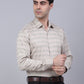Indian Needle Men's Cotton Lycra Printed Formal Shirts