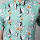 Men Green Classic Printed Formal Shirt