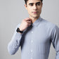 Men Blue Checks Pure Cotton Formal Shirt