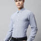 Men Blue Checks Pure Cotton Formal Shirt