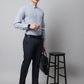 Men Blue Checks Pure Cotton Formal Shirt