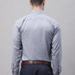 Men Grey Micro Checked Formal Shirt