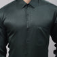 Men's Olive Green Dobby Textured Formal Shirt