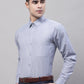 Men Grey Vertical Striped Formal Shirt