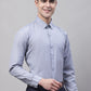 Men Grey Vertical Striped Formal Shirt