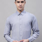 Men Grey Vertical Striped Formal Shirt