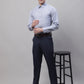 Men Grey Vertical Striped Formal Shirt