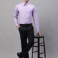 Men Purple Vertical Striped Formal Shirt