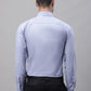 Men's Light-Grey Cotton Solid Formal Shirt