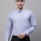 Men's Light-Grey Cotton Solid Formal Shirt