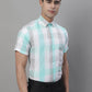 Men's Pure Cotton Checked Formal Shirts