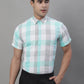 Men's Pure Cotton Checked Formal Shirts