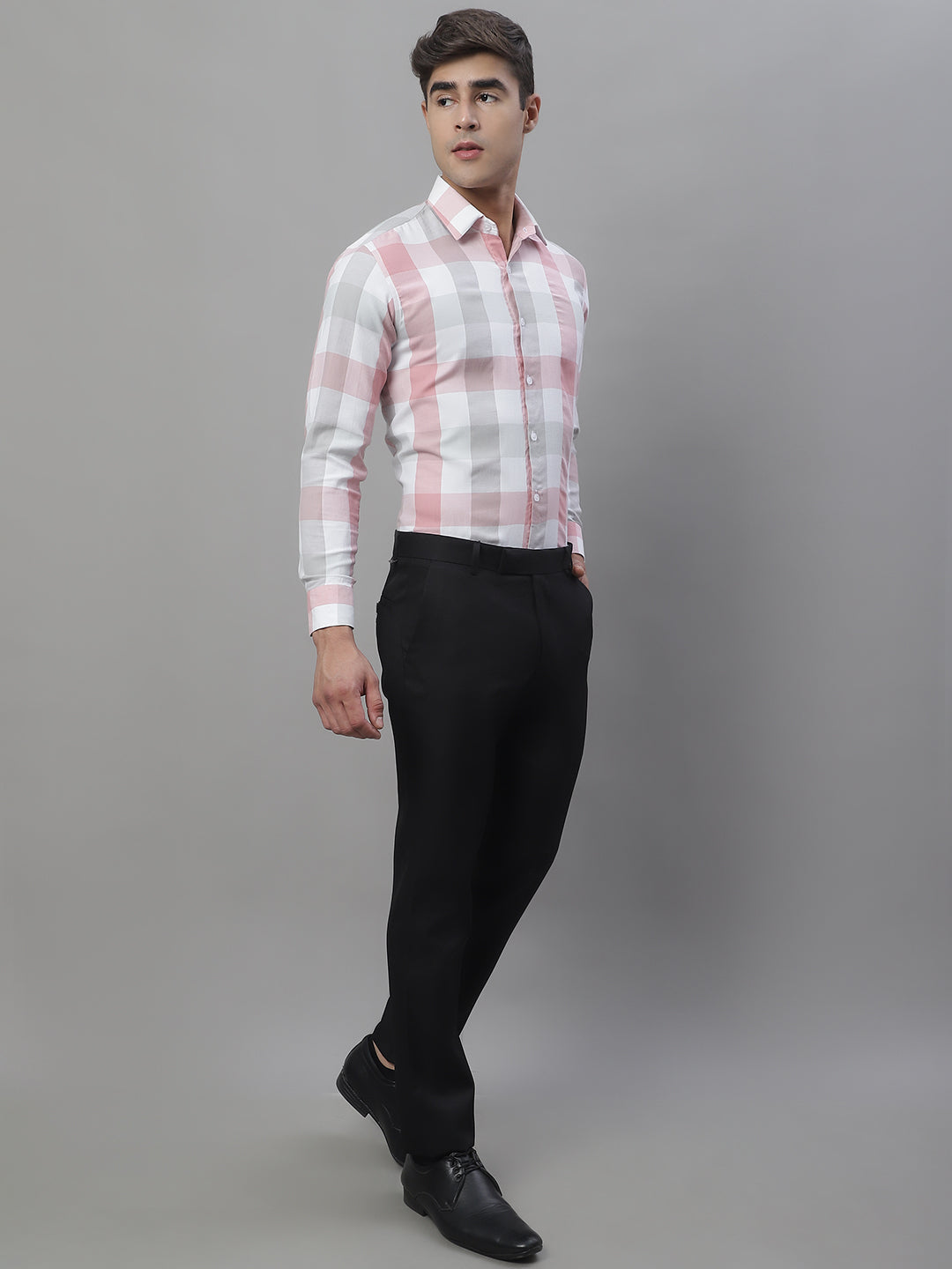 Men's Pure Cotton Checked Formal Shirts