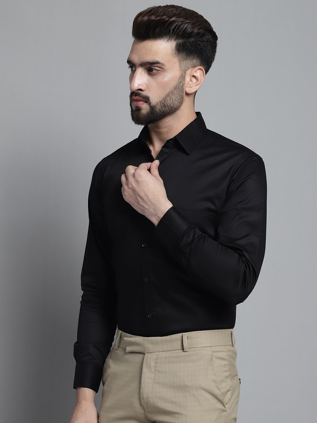 Men's Cotton Solid Formal Shirt