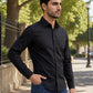 Men's Cotton Solid Casual Shirt ( RDSH 883Black )