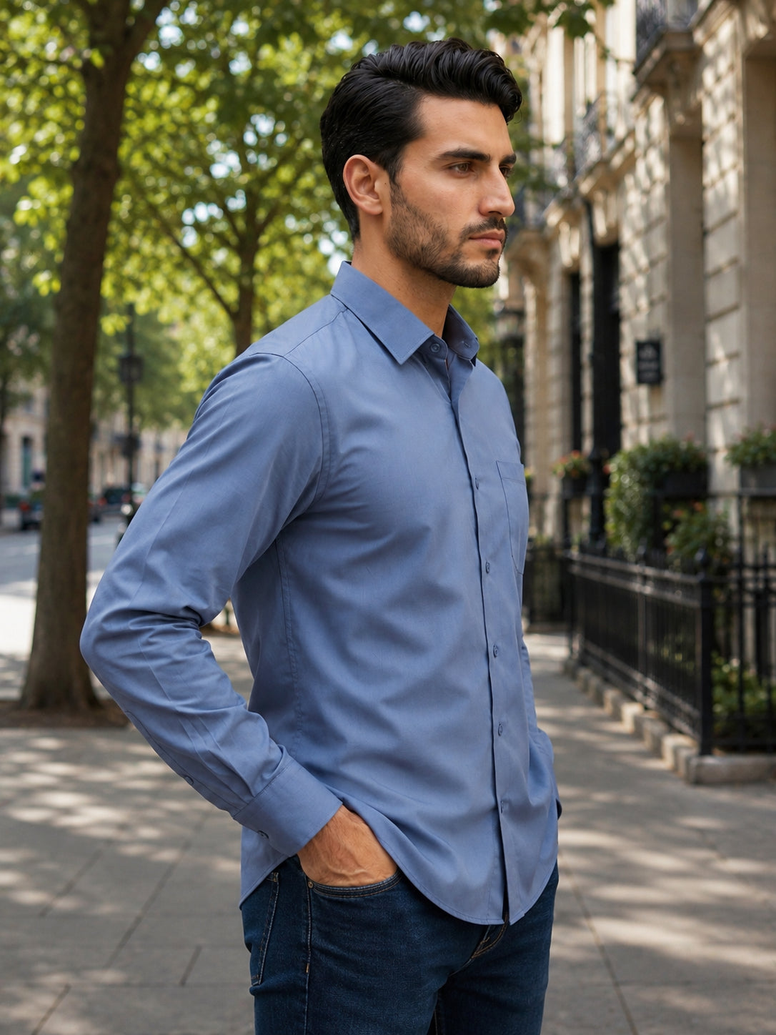 Men's Cotton Solid Casual Shirt ( RDSH 883Grey )