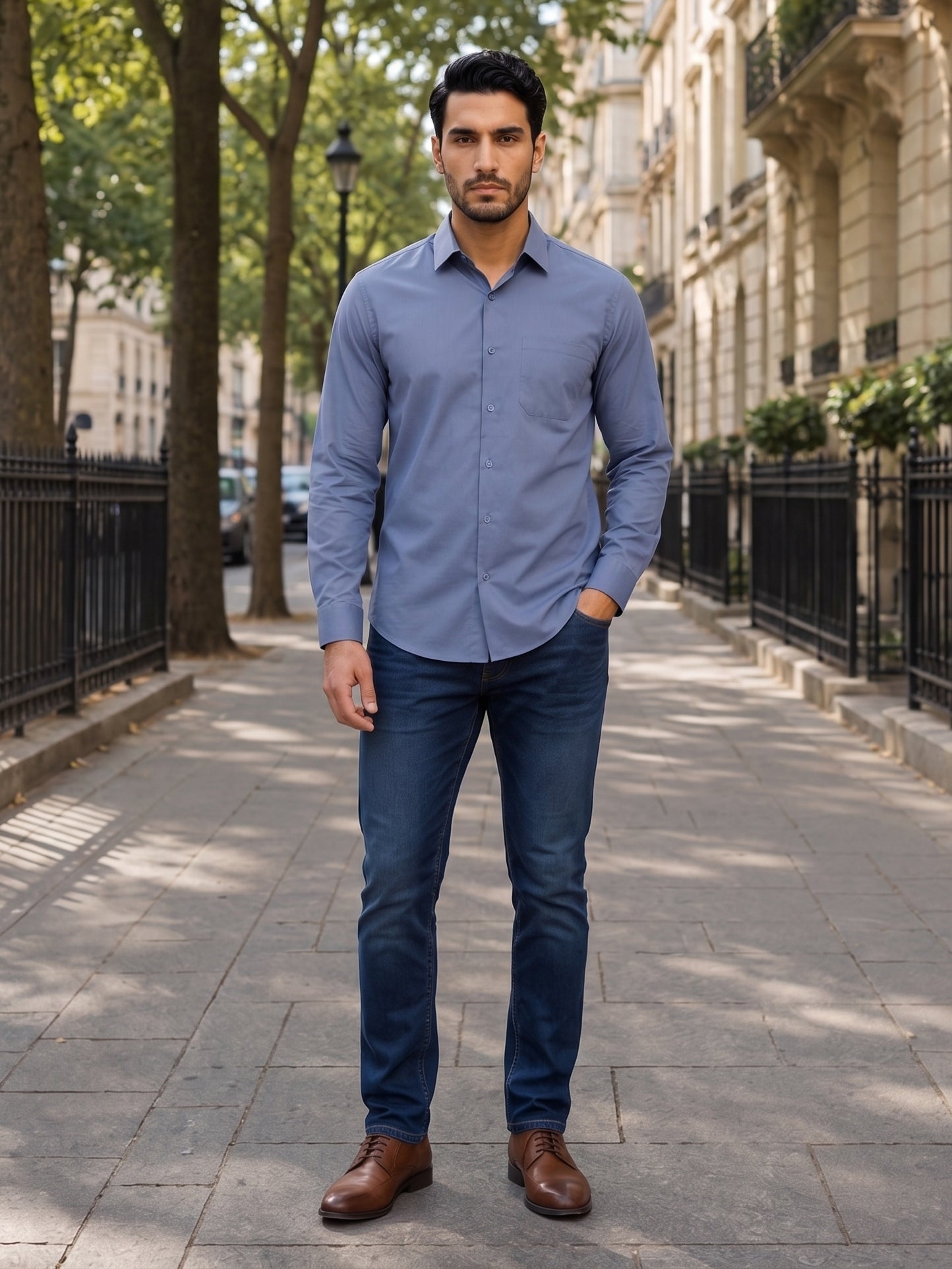 Men's Cotton Solid Casual Shirt ( RDSH 883Grey )