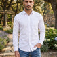 Men's Cotton Solid Casual Shirt ( RDSH 883White )