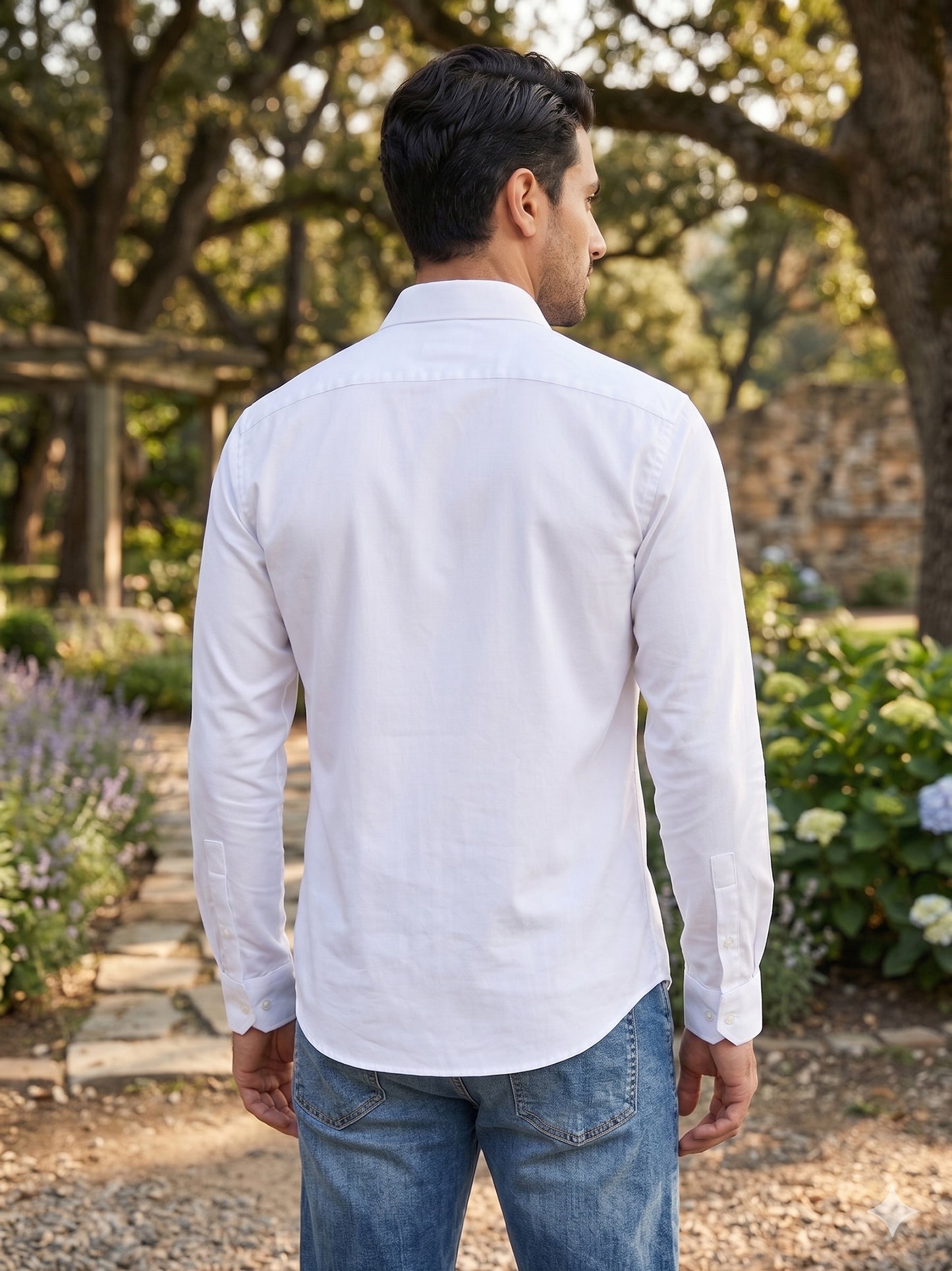 Men's Cotton Solid Casual Shirt ( RDSH 883White )