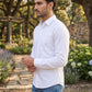 Men's Cotton Solid Casual Shirt ( RDSH 883White )