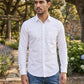 Men's Cotton Solid Casual Shirt ( RDSH 883White )