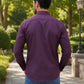 Men's Cotton Solid Casual Shirt ( RDSH 883Wine )