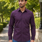 Men's Cotton Solid Casual Shirt ( RDSH 883Wine )