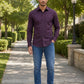 Men's Cotton Solid Casual Shirt ( RDSH 883Wine )