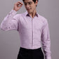 Men's Geomatric Printed Cotton Blend Formal Shirt