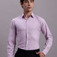 Men's Geomatric Printed Cotton Blend Formal Shirt