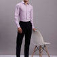 Men's Geomatric Printed Cotton Blend Formal Shirt
