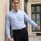 Men Regular Fit Solid Button-Down Collar Formal Shirt ( RDSH 9042Firozi )
