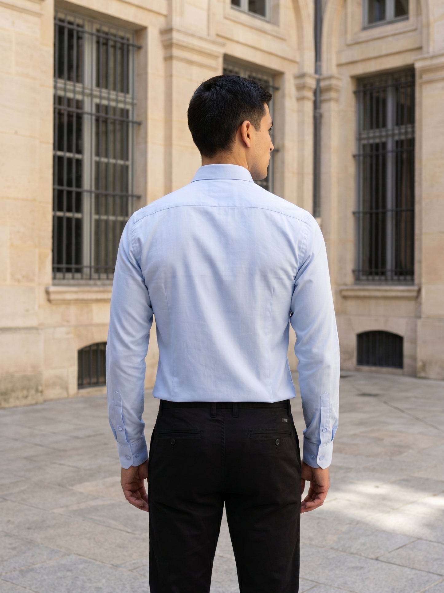 Men Regular Fit Solid Button-Down Collar Formal Shirt ( RDSH 9042Firozi )
