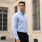 Men Regular Fit Solid Button-Down Collar Formal Shirt ( RDSH 9042Firozi )