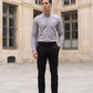 Men Regular Fit Solid Button-Down Collar Formal Shirt ( RDSH 9042Grey )