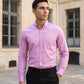 Men Regular Fit Solid Button-Down Collar Formal Shirt ( RDSH 9042Purple )