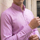 Men Regular Fit Solid Button-Down Collar Formal Shirt ( RDSH 9042Purple )
